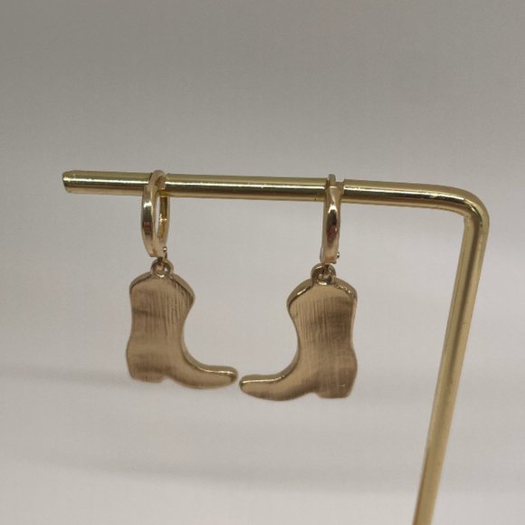 ⭐️✨ FREE Country Cowboy Boots Rock Cow Print Hipster Music Drop Chic Earrings - Picture 7 of 7